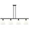 Berkshire 4 Light 48" Island Light - Oil Rubbed Bronze - Matte White