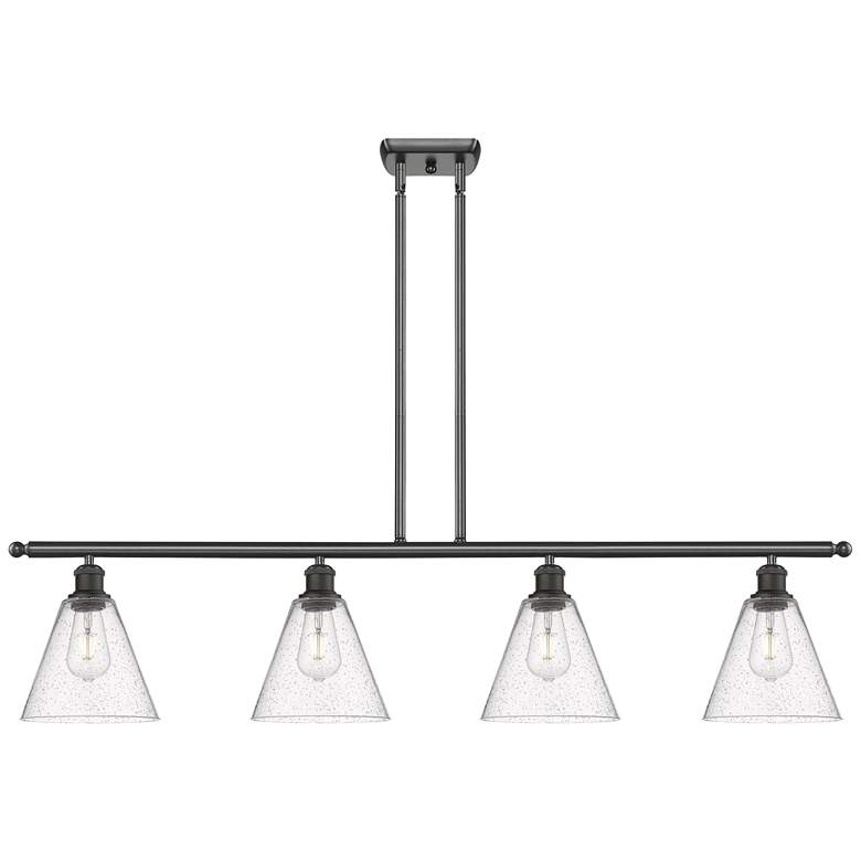 Image 1 Berkshire 4 Light 48" Island Light - Oil Rubbed Bronze - Seedy Shade
