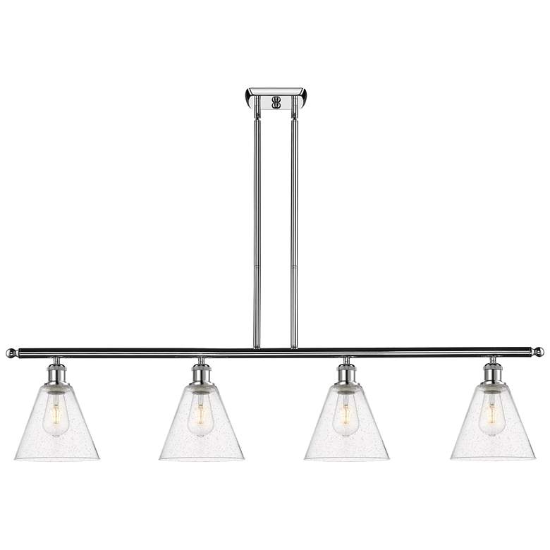 Image 1 Berkshire 4 Light 48" Island Light - Polished Chrome - Seedy Shade