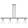 Berkshire 4 Light 48" LED Island Light - Brushed Satin Nickel - Clear