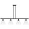 Berkshire 4 Light 48" LED Island Light - Oil Rubbed Bronze - Clear Sh