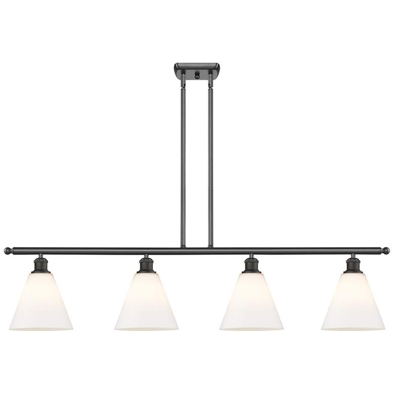 Image 1 Berkshire 4 Light 48" LED Island Light - Oil Rubbed Bronze - Matte Wh