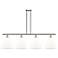 Berkshire 4 Light 50" Island Light - Brushed Satin Nickel  - Matte Whi