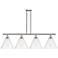 Berkshire 4 Light 50" Island Light - Brushed Satin Nickel - Seedy Sha