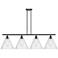 Berkshire 4 Light 50" Island Light - Matte Black  - Seedy Shade