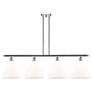 Berkshire 4 Light 50" Island Light - Polished Chrome  - Matte White Sh