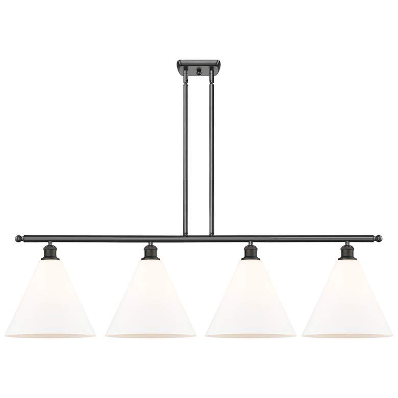 Image 1 Berkshire 4 Light 50" LED Island Light - Oil Rubbed Bronze - Matte Wh