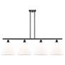 Berkshire 4 Light 50" LED Island Light - Oil Rubbed Bronze  - Matte Wh
