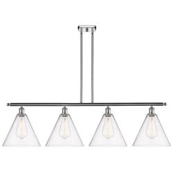 Berkshire 4 Light 50" LED Island Light - Polished Chrome  - Seedy Shad