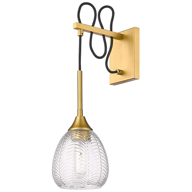 Image 1 Berkshire 6" Sconce Brushed Brass Finish