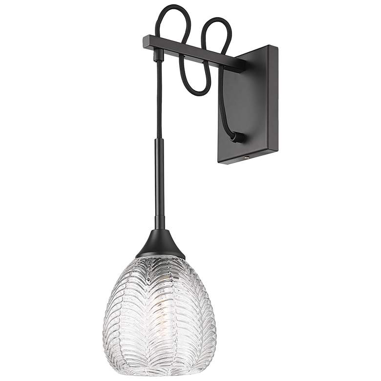 Image 1 Berkshire 6" Sconce Matte Black Finish