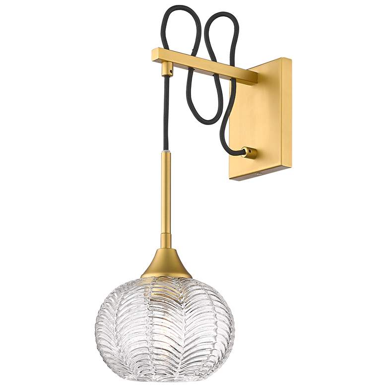 Image 1 Berkshire 7" Sconce Brushed Brass Finish