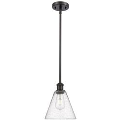 Berkshire 8" LED Mini Pendant - Oil Rubbed Bronze - Seedy Shade