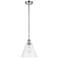 Berkshire 8" LED Mini Pendant - Polished Chrome - Clear Shade
