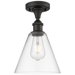 Berkshire  8" LED Semi-Flush Mount - Oil Rubbed Bronze - Clear Shade