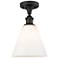 Berkshire 8" LED Semi-Flush Mount - Oil Rubbed Bronze - Matte White S