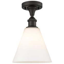 Berkshire  8" LED Semi-Flush Mount - Oil Rubbed Bronze - Matte White S