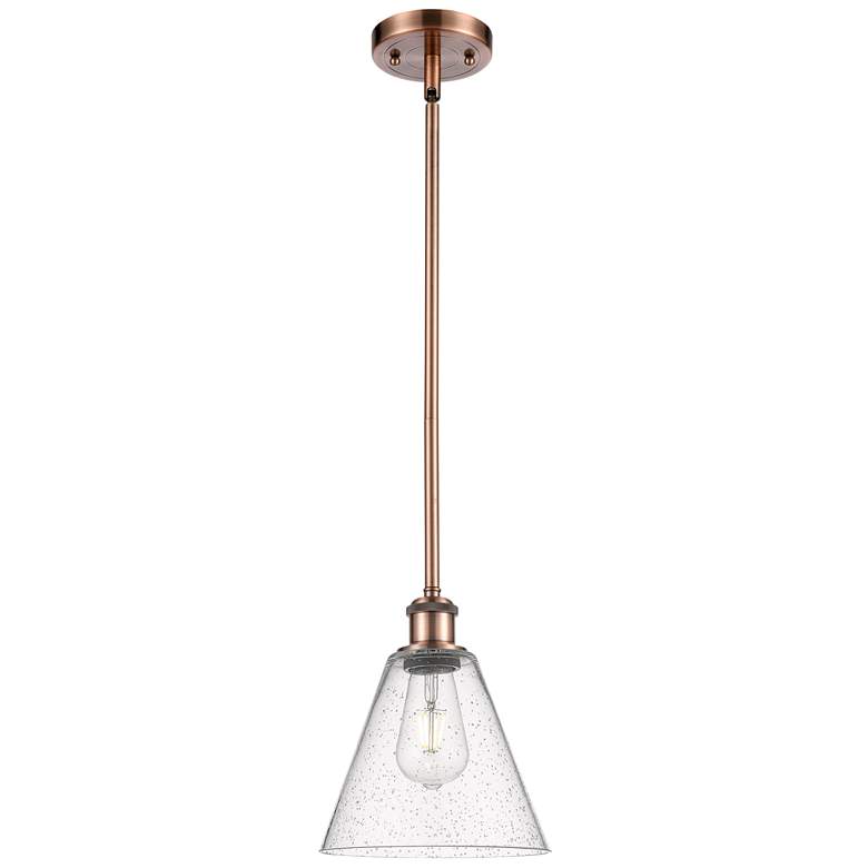Image 1 Berkshire 8" Mini Pendant - Antique Copper - Seedy Shade