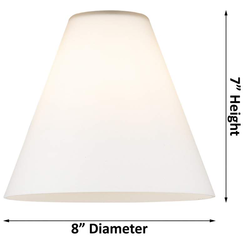 Image 4 Berkshire 8"W Satin Nickel LED Mini Pendant with White Glass more views