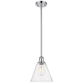 Image1 of Berkshire 8" LED Mini Pendant - Polished Chrome - Seedy Shade