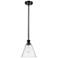 Berkshire 8" Mini Pendant - Matte Black - Seedy Shade