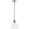 Berkshire 8" Mini Pendant - Polished Nickel - Seedy Shade
