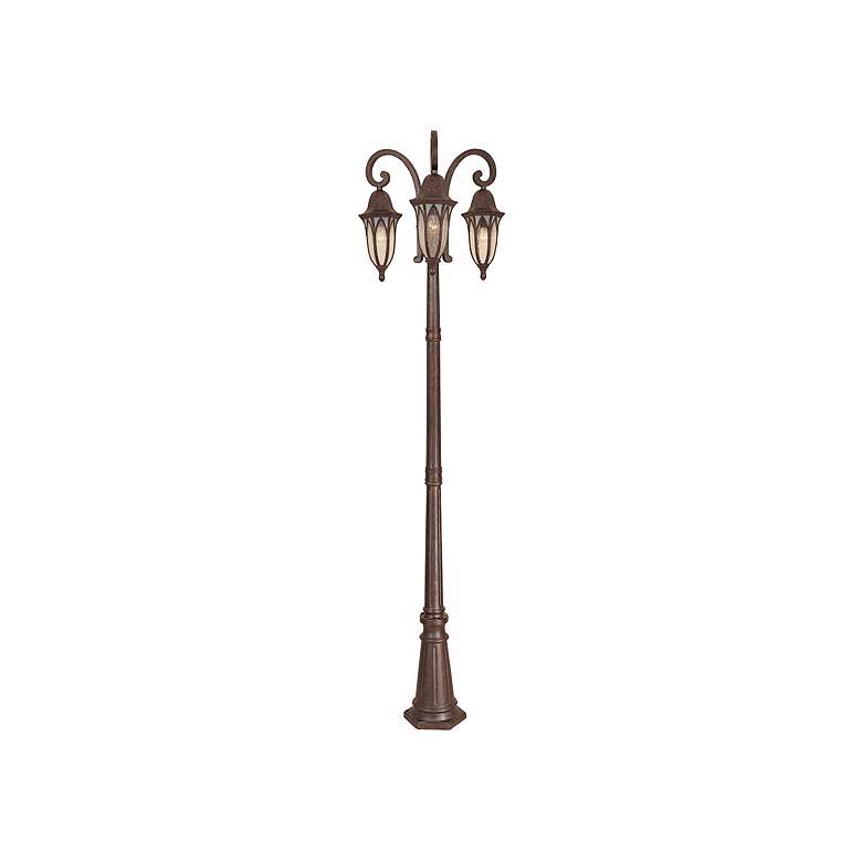 Image 1 Berkshire Collection 89 inch High 3-Light Post Light