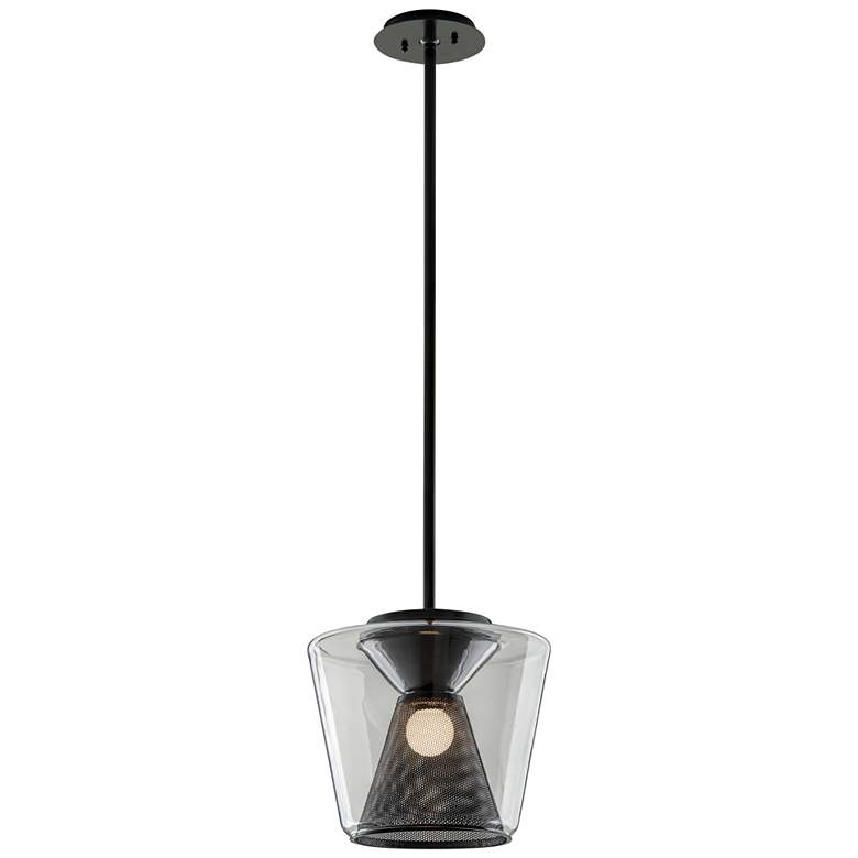 Image 2 Berlin 12 1/2" Wide Gun Metal LED Pendant Light