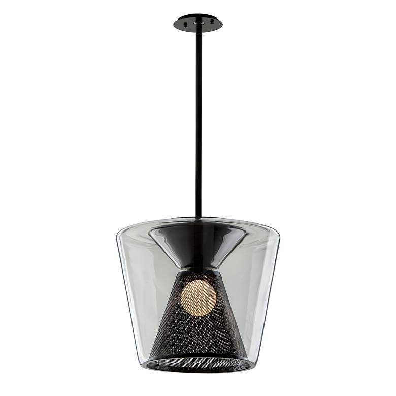 Image 3 Berlin 19 1/2" Wide Gun Metal LED Pendant Light more views