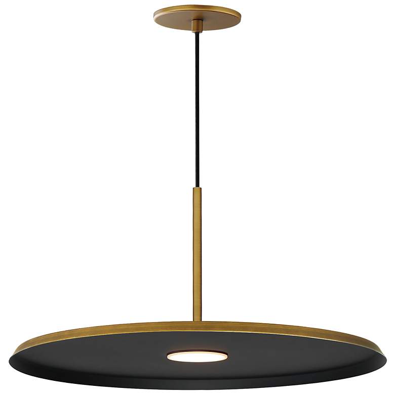 Image 1 Berliner 20" LED Pendant - Antique Brass