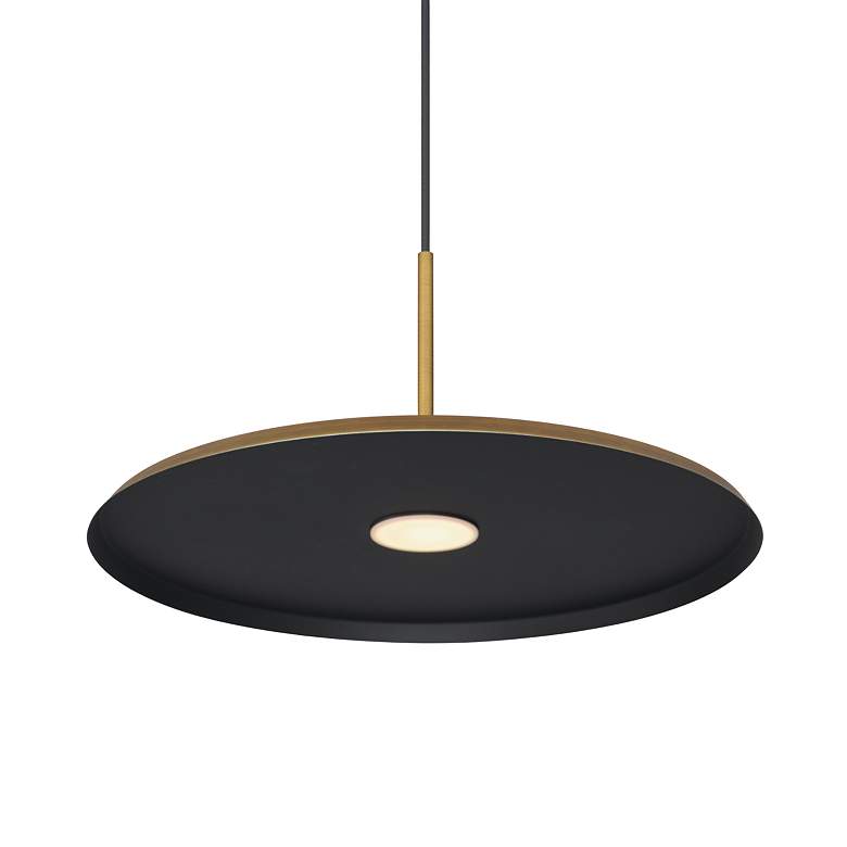Image 2 Berliner 20" LED Pendant - Antique Brass more views