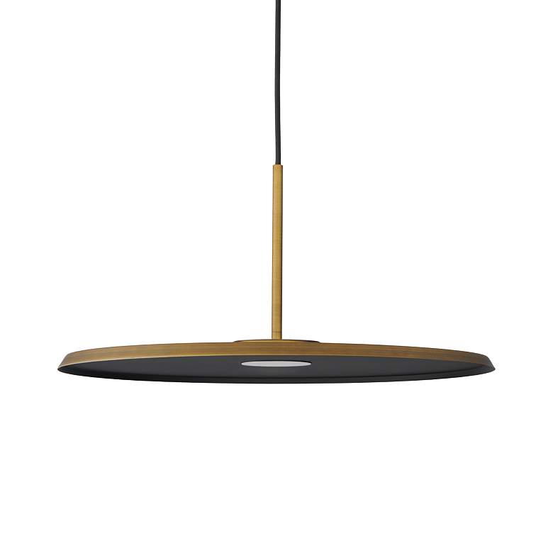 Image 4 Berliner 20" LED Pendant - Antique Brass more views
