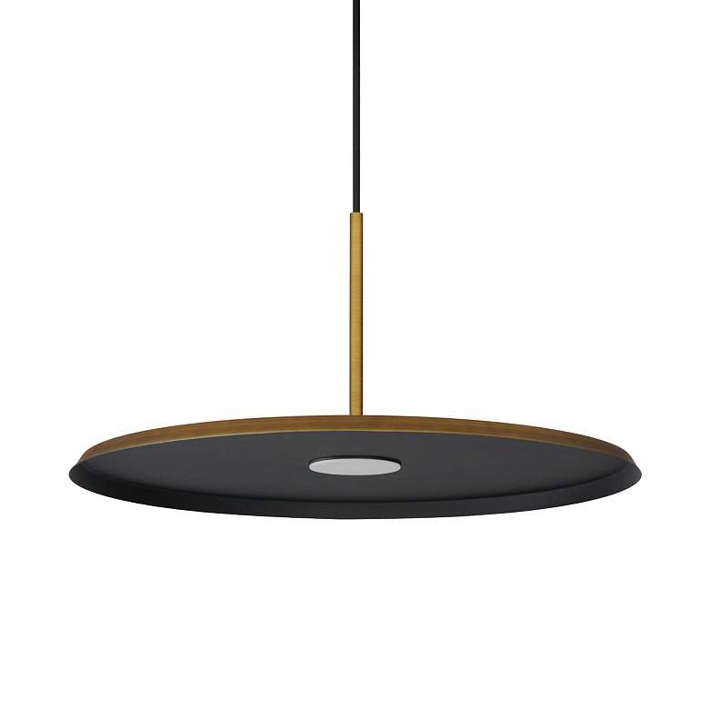 Image 5 Berliner 20" LED Pendant - Antique Brass more views