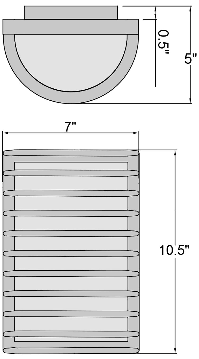 Image 2 Bermuda 10.5" High White LED Outdoor Wall Sconce more views