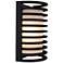 Bermuda - 11" LED Outdoor Bulkhead Wall Light - Black Finish - Glass S