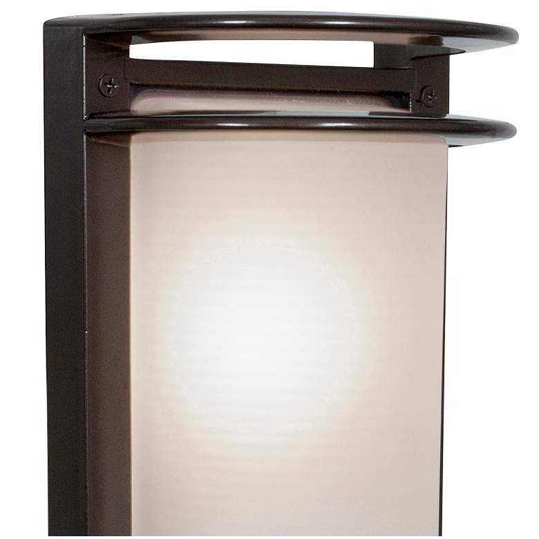 Image 2 Bermuda 16 3/4 inch High Bronze Bulkhead LED Outdoor Wall Light more views