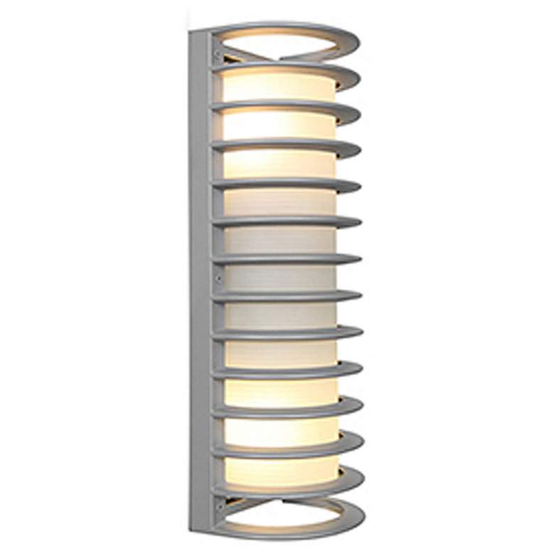 Image 1 Bermuda 16 3/4" High Satin Outdoor Wall Light