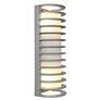 1_Bermuda 16 3/4" High Satin Outdoor Wall Light