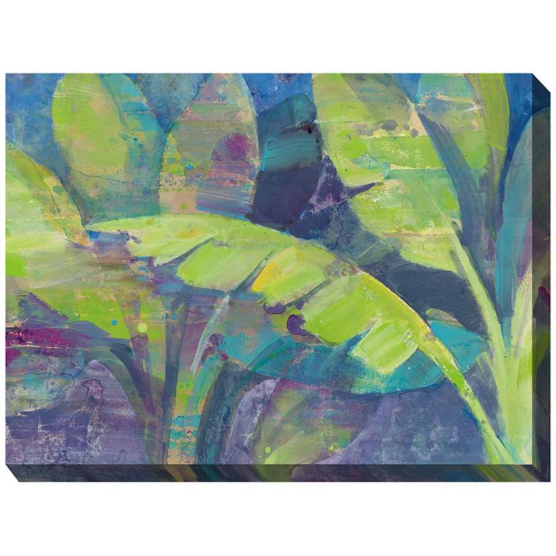 Image 1 Bermuda Palm 40" Wide All-Weather Outdoor Canvas Wall Art