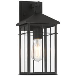 Bernal 13 1/2" High Sand Black Outdoor Wall Light