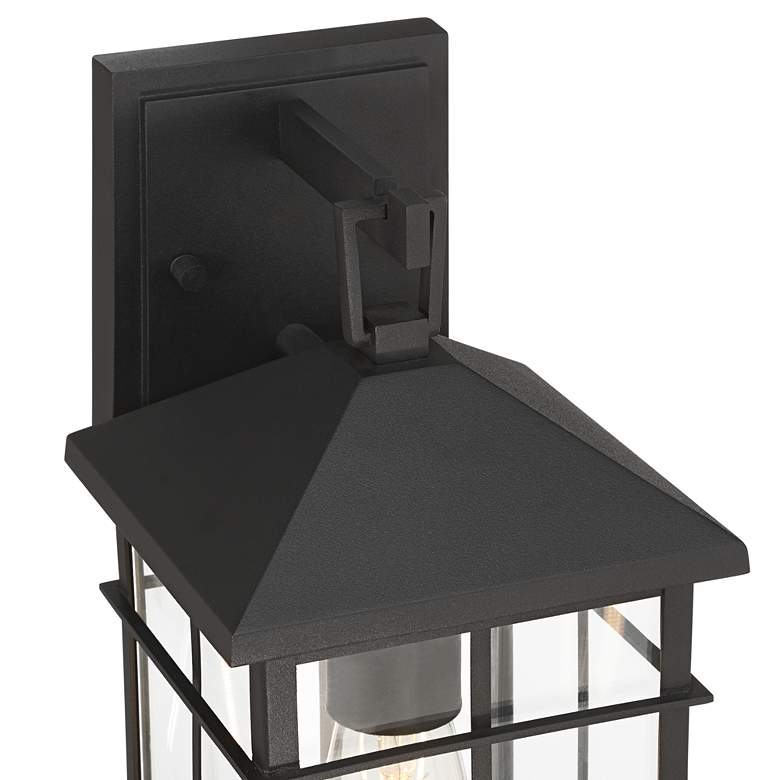 Image 3 Bernal 13 1/2" High Sand Black Outdoor Wall Light more views