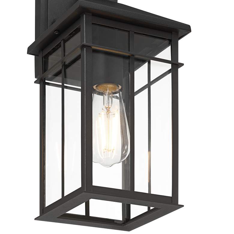 Image 4 Bernal 13 1/2" High Sand Black Outdoor Wall Light more views
