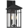 1_Bernal 17 1/2" High Sand Black 2-Light Outdoor Wall Light