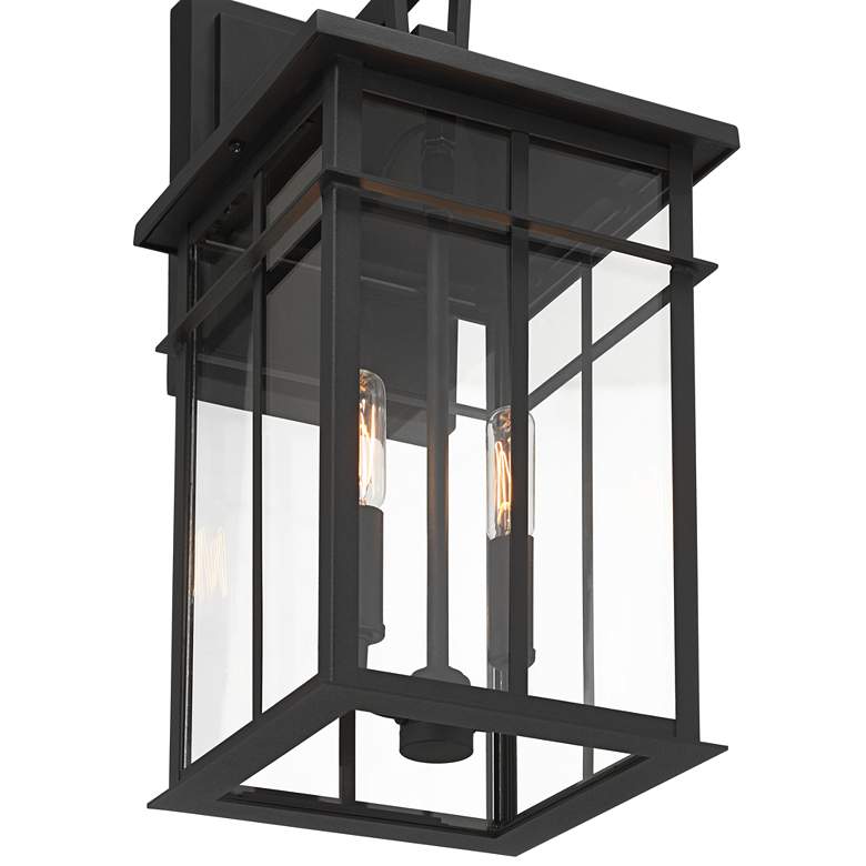 Image 3 Bernal 17 1/2" High Sand Black 2-Light Outdoor Wall Light more views