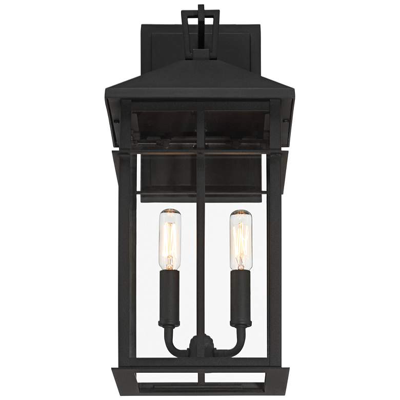 Image 4 Bernal 17 1/2" High Sand Black 2-Light Outdoor Wall Light more views