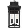 4_Bernal 17 1/2" High Sand Black 2-Light Outdoor Wall Light more views