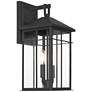 5_Bernal 17 1/2" High Sand Black 2-Light Outdoor Wall Light more views