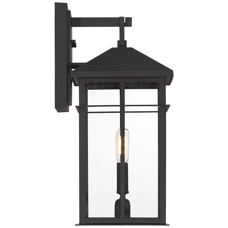 Image 7 Bernal 17 1/2" High Sand Black 2-Light Outdoor Wall Light more views