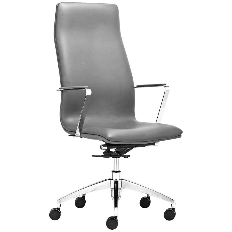 Image 1 Bernard Gray High-Back Office Chair