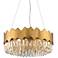 Bernice 19 3/4" Wide Gold and Crystal LED Pendant by Inspire Me Home